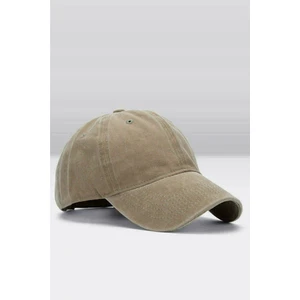 Erkek Eskitme Şapka Yazlık Outdoor Kep Kasket-Bej