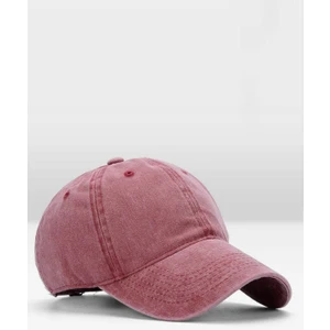Erkek Eskitme Şapka Yazlık Outdoor Kep Kasket-Bordo
