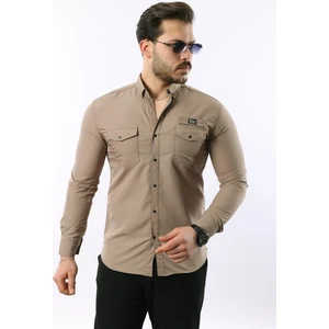 Erkek Çift Cep Paraşüt Kumaş Gömlek