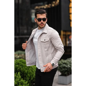 Erkek  Slim Fit Denim Kot Ceket