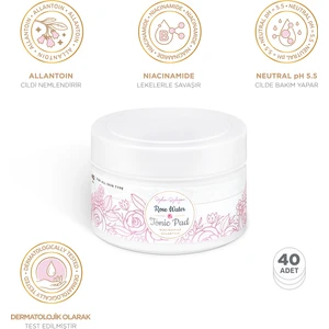 Gül Suyu Niacinamide ve Allantoin Içerikli  Tonik Ped (40 Adet)