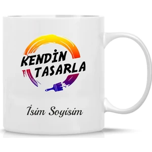 Kendintasarla Kişiye Özel Baskılı Kupa