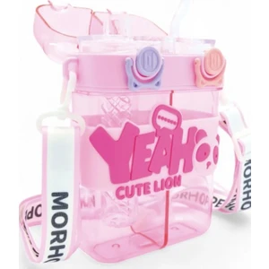 Yeah Çift Bölmeli Suluk - Renkli Boyun Askılı Çift Içimli Okul Çocuk Suluğu Bpa Içermez