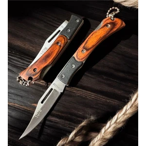 Ahşap Çelik Katlanabilir Emniyetli Manuel Çelik Çakı