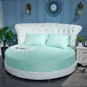 Çap Seçenekli Yuvarlak Lastikli Çarşaf Seti Pamuklu