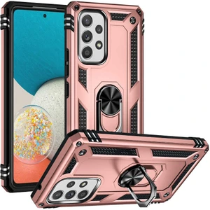 Samsung Galaxy A53 5g Kılıf Rose Gold Panther Yüzüklü Silikon Orijinal Esnek Ince Geliştirilmiş Dayanıklı Darbe Karşıtı Yeni Nesil Tasarım (Samsung Galaxy A53 5g, Rose Gold)