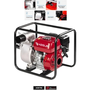 Assur Profesyonel 3 Inç Benzinli Su Pompası Motoru
