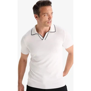 Modern Fit Polo Yaka Kısa Kollu Triko Tişört C4984AX25SM