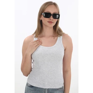 Kadın Fitilli Likralı Pamuklu Askılı Atlet