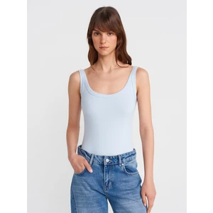 21053 Askılı Bodysuit-Açık Mavi