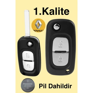 Renault Clio 3 Modus 2 Uyumlu Anahtar Kabı Kumanda Kabı Oto Anahtarlık Boş Kap