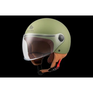 Kask mt Helmets Street S A6 Mat Yeşil Çenesiz