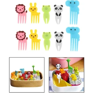 Sevimli Hayvan Gıda Çatalı, Çocuk Bebek Çatal, Mini Çatal, Karikatürlü Çatal