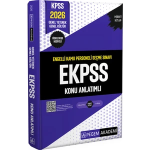 Pegem Akademi Yayıncılık 2026 E-KPSS Engelli Kamu Personeli Seçme Sınavı Konu Anlatımlı