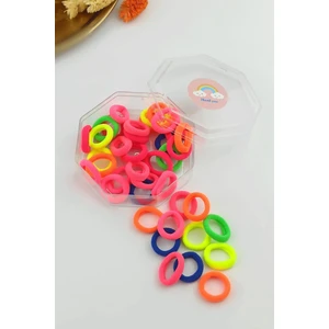 ÇLK Accessories Kutulu Renkli Örgü Lastik Toka TRTOKA9833