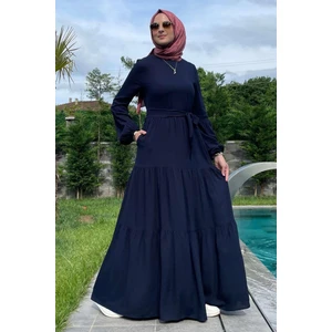 Rabia Şamlı Asil Lacivert Elbise
