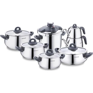 A1756-3 Bella Füme 14 Parça Hiper Set