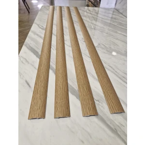 Ors Yapı Parke Eşik Çıtası Kendinden Silikonlu Yapışkanlı Meşe Renkli Alüminyum Profil 90 Cm/ 4 Adet.