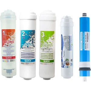 Tüm Kapalı Kasa Reverse Osmosis Cihazları ile Uyumlu Inline Membranlı 5 Li Ön Filtre Seti