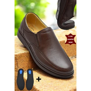 Tab8050 Ortopedik Taban  Deri Erkek Ayakkabı Mevsimlik Baba Ayakkabısı