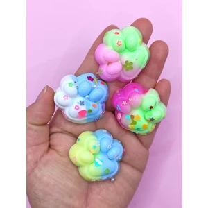 Mini Pati Taba Squishy Kedi Pati Sıkma 3,5 cm Pullu Pati Sukuşi - 4 Adet