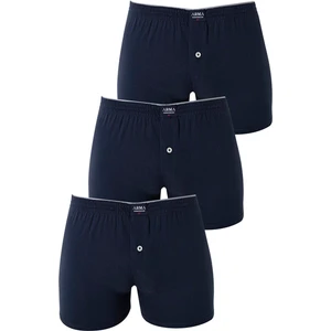 Arma Yıldız Erkek Lacivert Düğmeli Havlu Bel Boxer 4'lü Paket