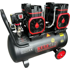 Premium 50 Litre Sessiz Yağsız Hava Kompresörü 4 Hp (Italyan Tasarım)
