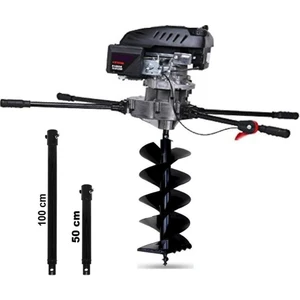 Gardenpro Ağır Hizmet Toprak Burgu Makinası 6.5 Hp 300 mm