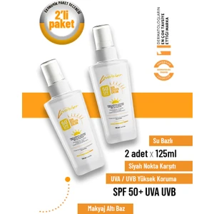 50 Spf Yüksek Korumalı Güneş Kremi 125 ml x 2