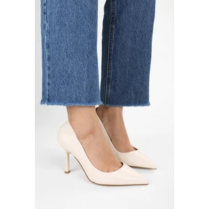 Kadın Vague Ekru Cilt Stiletto