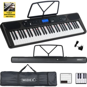 PS-5200BK Pro Org 61 LED Işıklı Tuş Hassasiyetli Bluetooth Midi