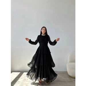 Taşlı Fırfır Detay Abiye