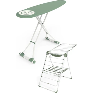 Premium Ütü Masası Ironika Kalın Borulu Kurutmalık Set - Yeşil