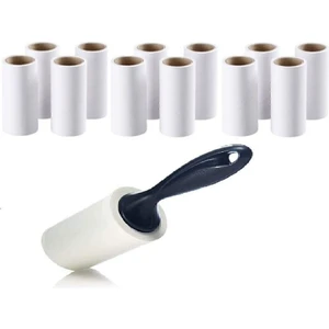 Kedi Köpek Toz Tüy Toplayıcı Rulo 12 Yedek 60 Yaprak Ve Aparat 720 Kullanım Tiftik Tüy Toplama Rulo