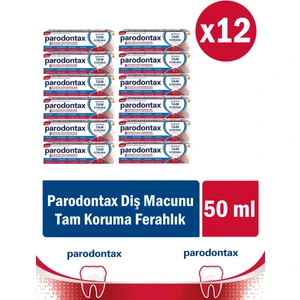 Tam Koruma Ferahlık Diş Macunu 50 ml x 12 Adet Ağız ve Diş Sağlığı İçin