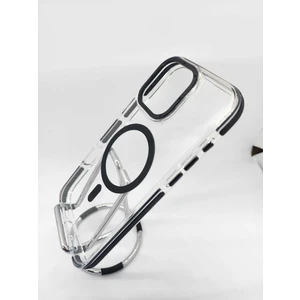 Iphone 16 Pro Hava Yastığı Zırhlı Kaymaz Şeffaf Kılıf Magsafe Şarj Uyumlu