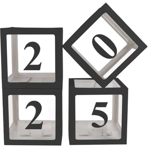 Patladı Gitti 2025 Yazılı Asetatlı  Kutu Seti; Yeniyıl ve Mezuniyet Kutlama Seti