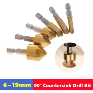 6 Parça Havşa Matkap Ucu Seti 6MM-19MM 90 Derece