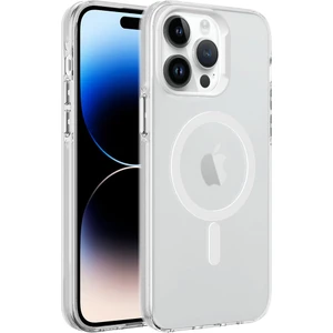 Tuva Teknoloji Apple iPhone 14 Pro Max Kılıf Tuva Magsafe Şarj Özellikli Buzlu Transparan C-Pro Sert Kapak-Renksiz