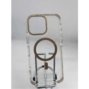 Apple iPhone 15 Pro Max Hava Yastığı Zırhlı Kaymaz Şeffaf Kılıf Magsafe Şarj Uyumlu