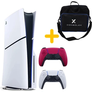 Sony Playstation 5 - Cfı 2016 Avrupa - 1 Tb Slim CD Edition Konsol - Çift Kol (Bordo) + Çanta