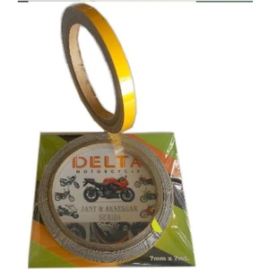 Sarı 7cm x 7 M Opak 1 Set Jant Şeridi