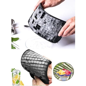 160'LI Mini Küp Şekilli Silikon Buzluk - Mini Küplü Sunum Buzluk