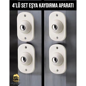 Pratik Airfryer ve Eşya Kaydırma Aparatı Yapışkanlı 360 Derece Evrensel Döner (4'lü Set)