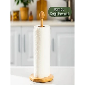 Bambu Kağıt Havluluk - Kağıt Havlu Tutacağı