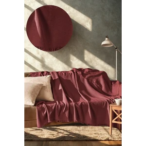 Pamuklu Kaymaz Koltuk Çekyat Örtüsü&koltuk Şalı Çizgi Desenli 170 x 210