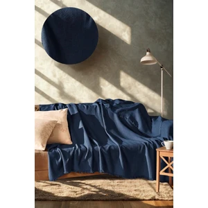 Pamuklu Kaymaz Koltuk Çekyat Örtüsü&koltuk Şalı Çizgi Desenli 170 x 200