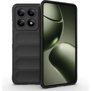 Xiaomi 14T Uyumlu Kılıf Esnek Tpu Oyuklu Arka Yüzey Tasarımlı Silikon Kapak