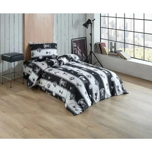 Uykulife Siyah-Beyaz Taraftar tek kişilik Nevresim Takımı