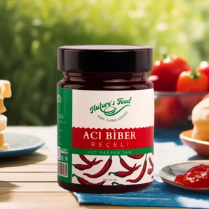 Nature's Food Acı Biber Reçeli Premium Series 400 gr Cam Şişe %65 Acı Biber Acı ile Tatlının Muhteşem Birleşimi